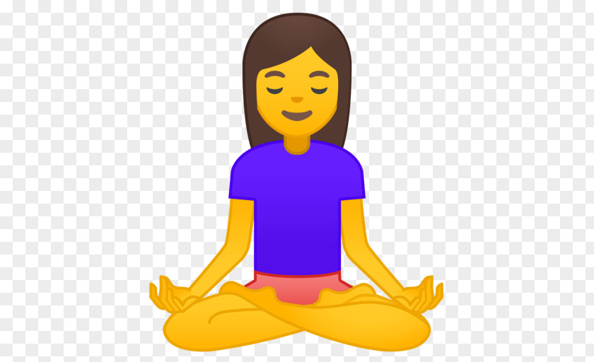 Lotus Position Emoji Yoga Meditation Emoticon PNG