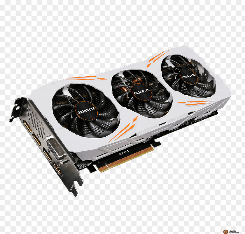 Nvidia Graphics Cards & Video Adapters NVIDIA GeForce GTX 1080 Ti Gigabyte Technology Card With Geforce Gtx 1080Ti GV-N108TGAMING OC-11GD PNG
