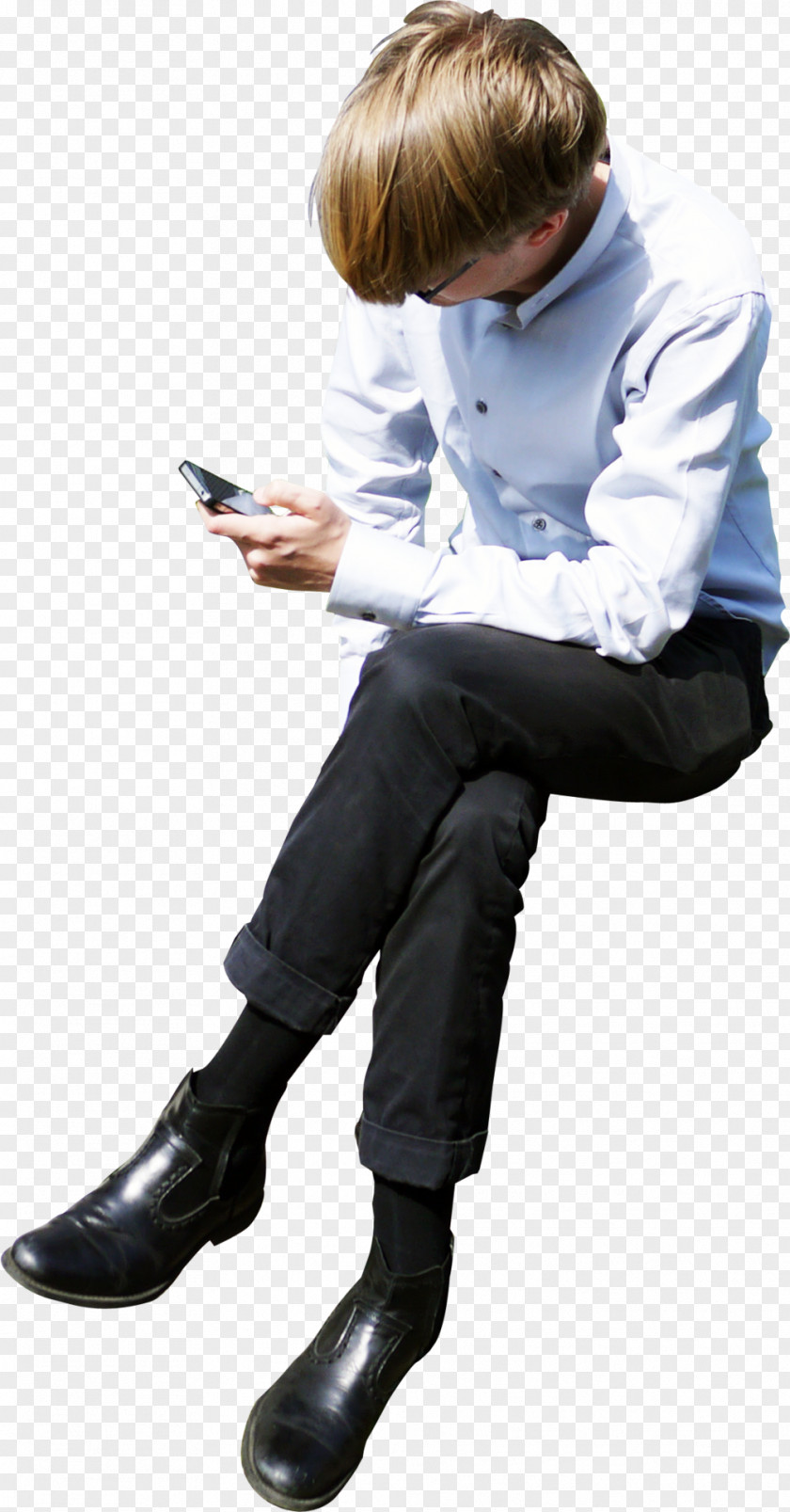 Sitting Man Architecture Architectural Rendering PNG