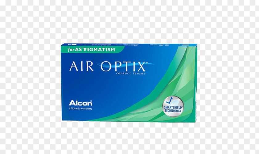 Alcon O2 Optix Air For Astigmatism Contact Lenses Aqua Ciba Vision PNG