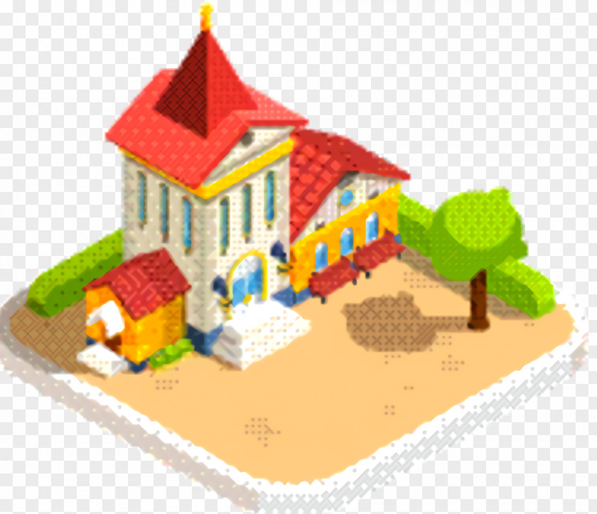 Building Toy Church Cartoon PNG