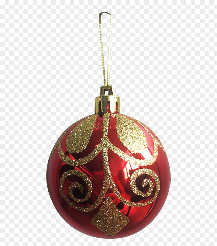 Christmas Ornament Locket Maroon PNG