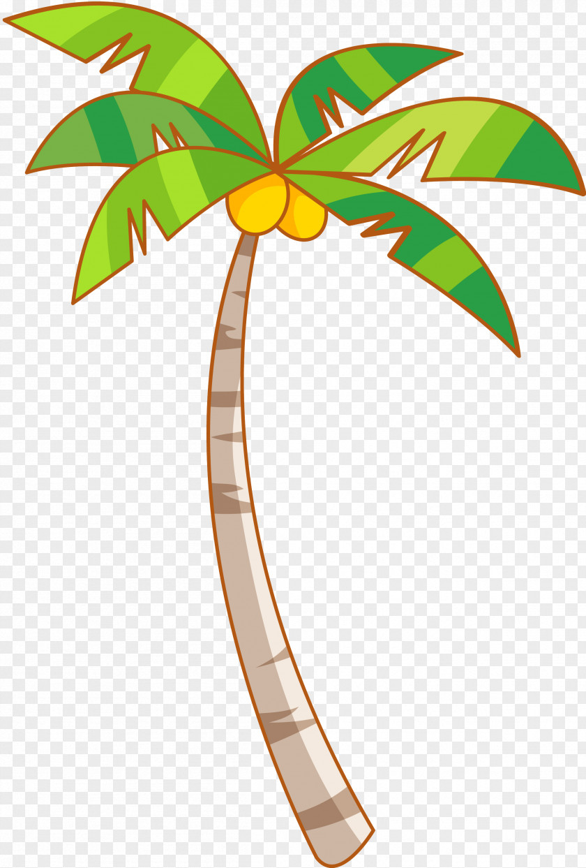 Coconut Palm Trees Clip Art Image PNG