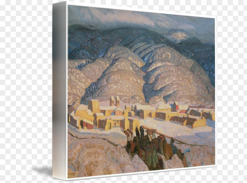 Cristo Oil Painting Reproduction Art Sangre De Mountains Craft PNG