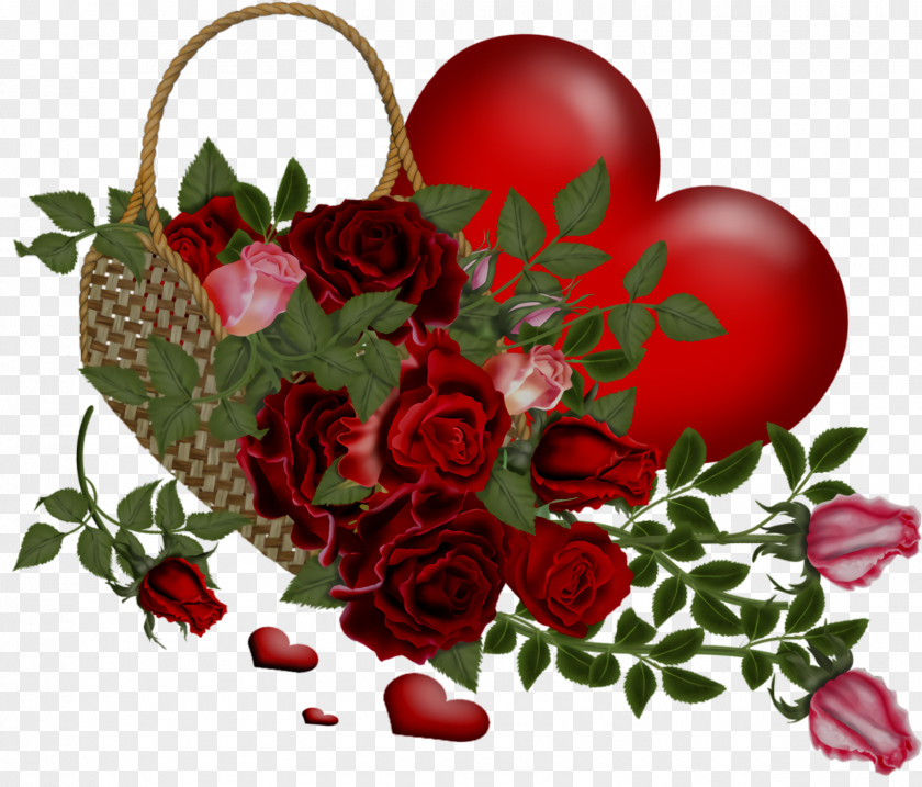 Flower Heart Valentines Day PNG