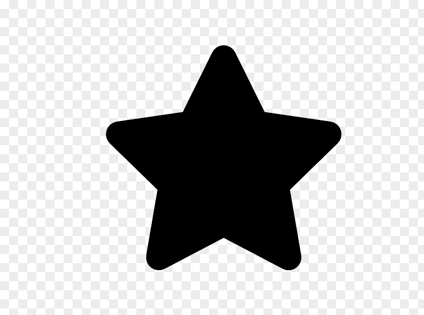 Black Star Starfish Shape PNG