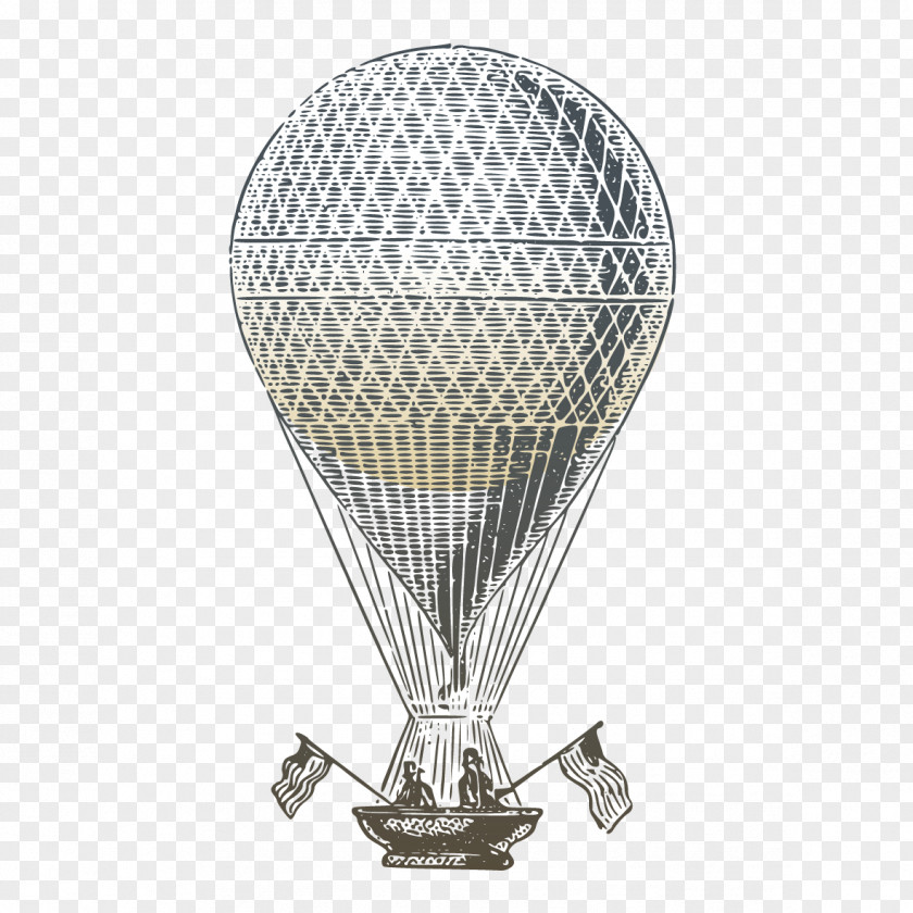 Boat Under The Big Ball Hot Air Balloon Travel Clip Art PNG