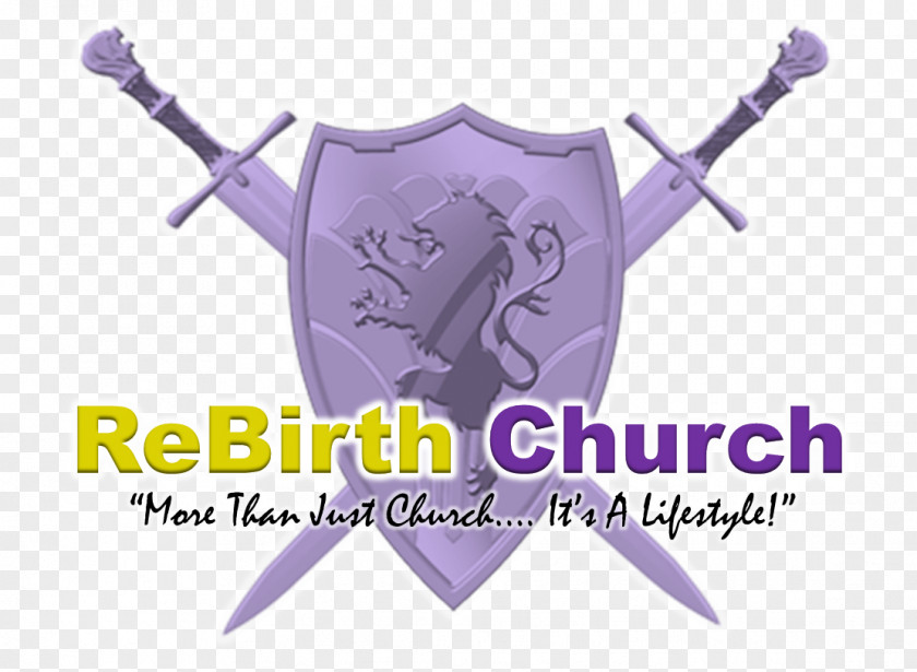 Church Grand Opening Logo Brand Font Purple Shield PNG