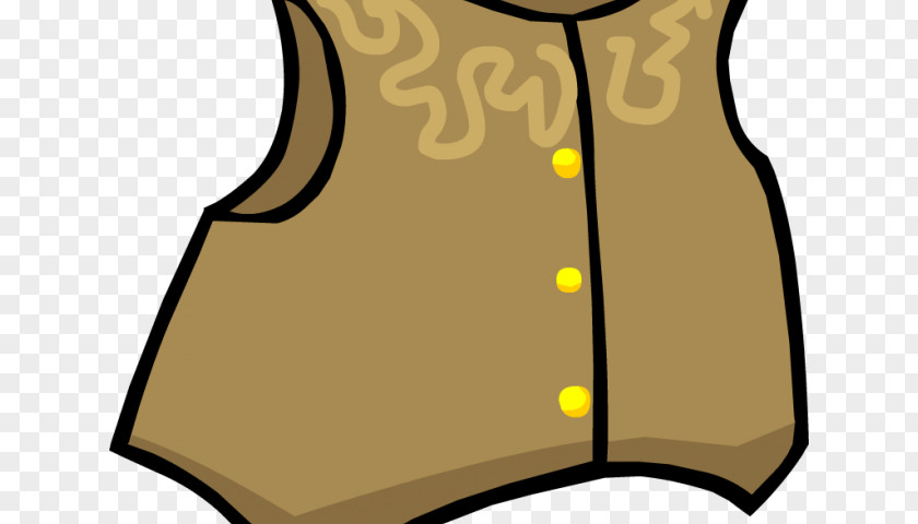 Frowny Pennant Gilets Clip Art COWBOY VEST PNG