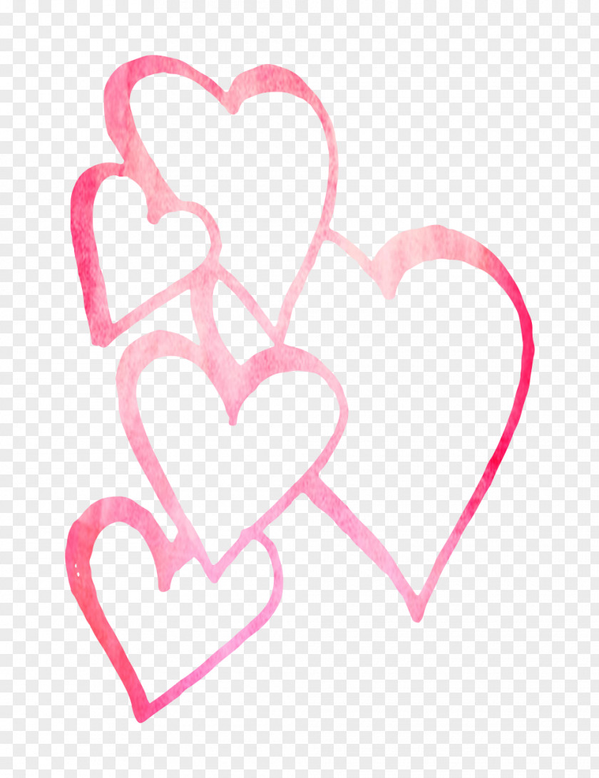Heart Pink M Valentine's Day Font M-095 PNG