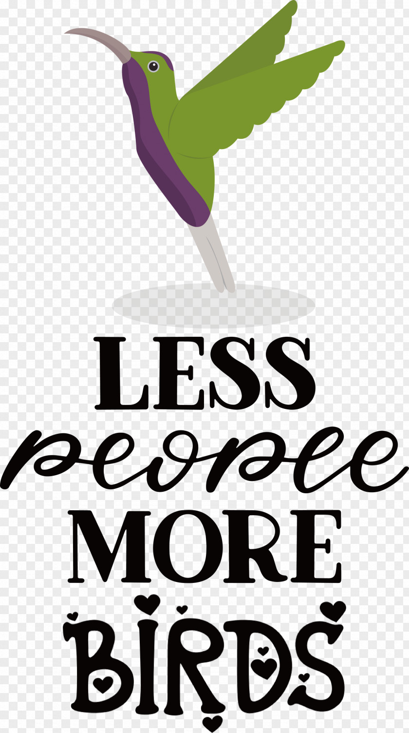 Less People More Birds PNG