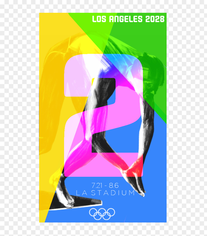 Los Angeles 2028 Summer Olympics Graphic Design Logo PNG