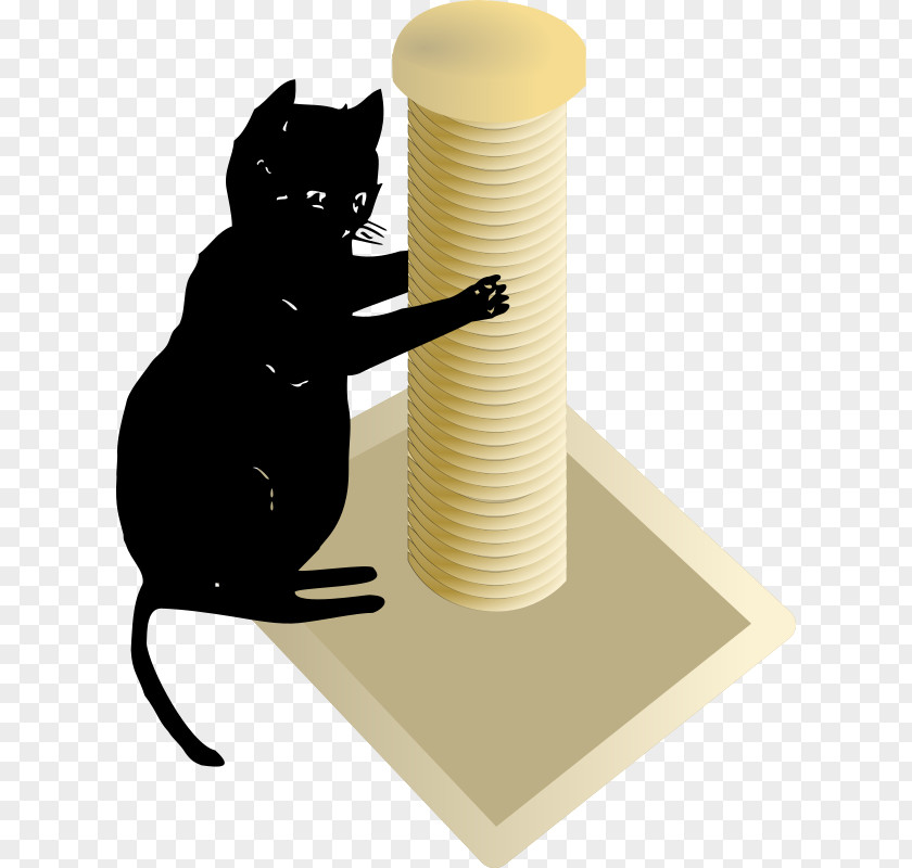 Scratches Black Cat Scratching Post Kitten Clip Art PNG