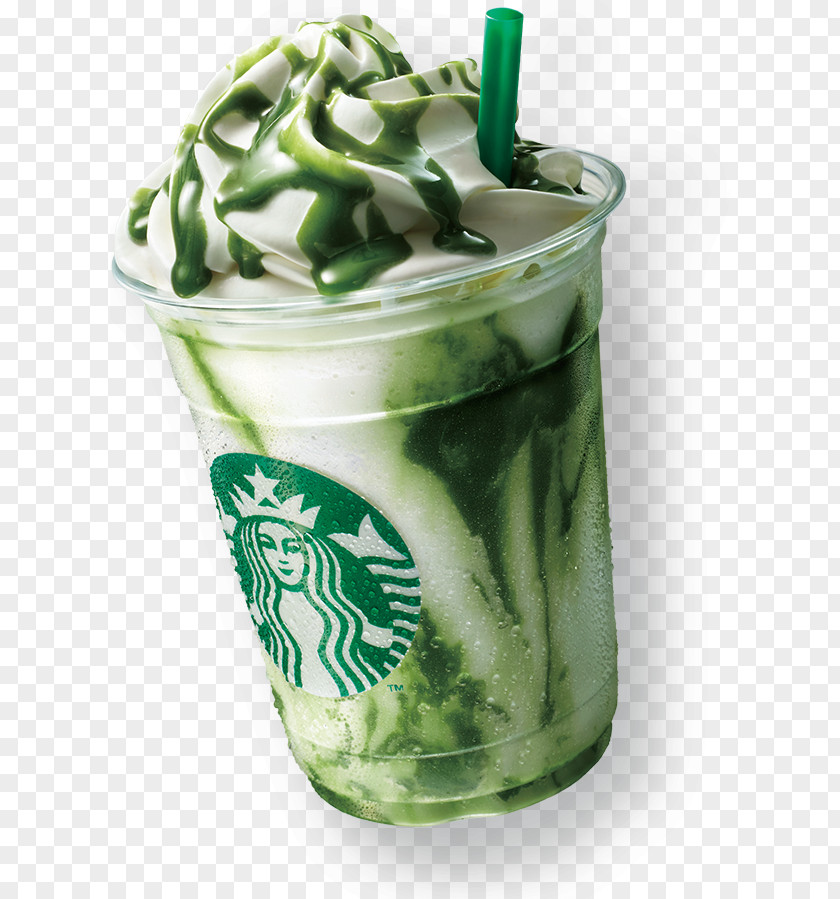 Starbucks White Chocolate Matcha Frappuccino Drink PNG