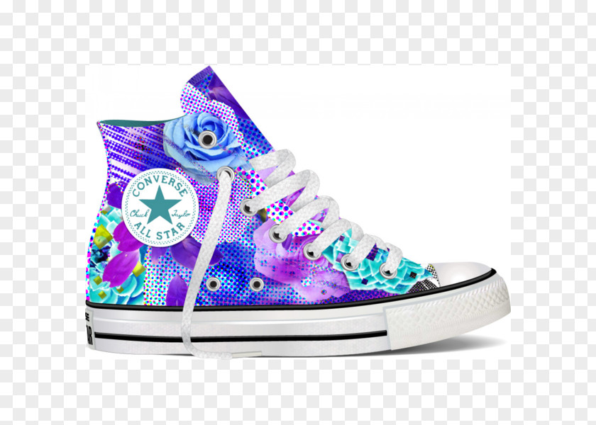 Watercolor Floral Green Sneakers Chuck Taylor All-Stars Converse Skate Shoe PNG
