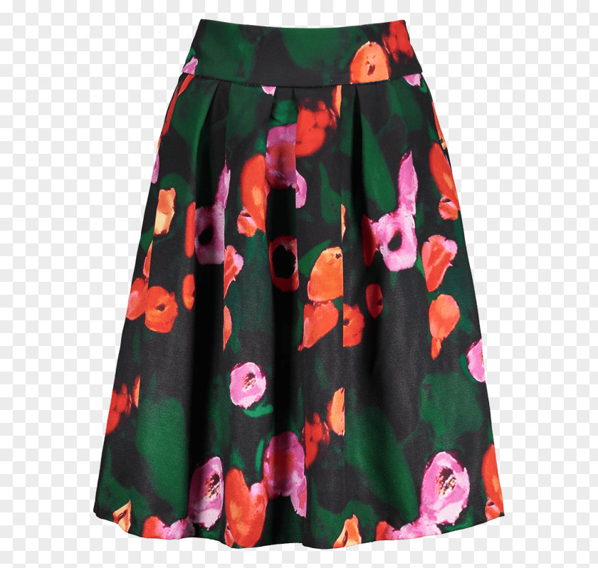 Knee Length Pink Floral Skirt Dress Clothing Shirt Fashion PNG