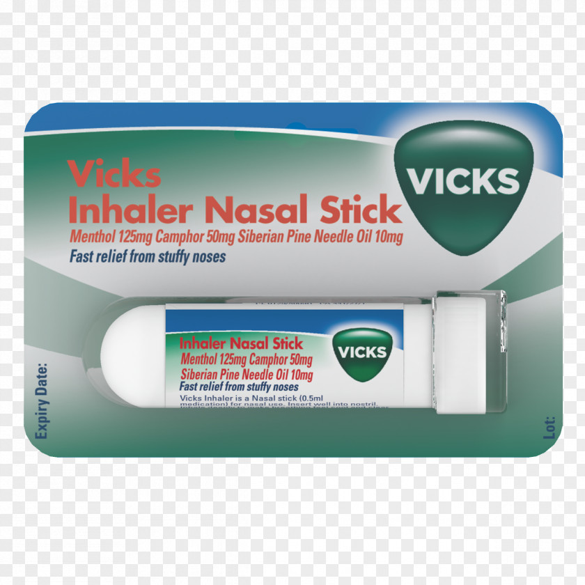 Nose Vicks VapoRub Sinex Nasal Congestion Inhaler PNG