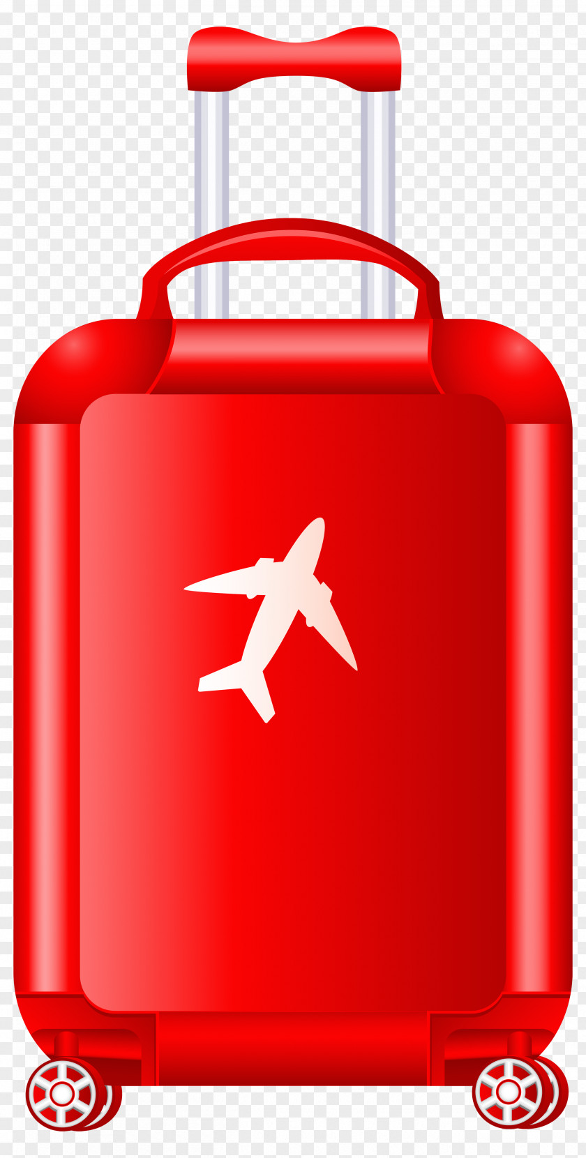 Red Trolley Suitcase Clipart Image Baggage Royalty-free Clip Art PNG