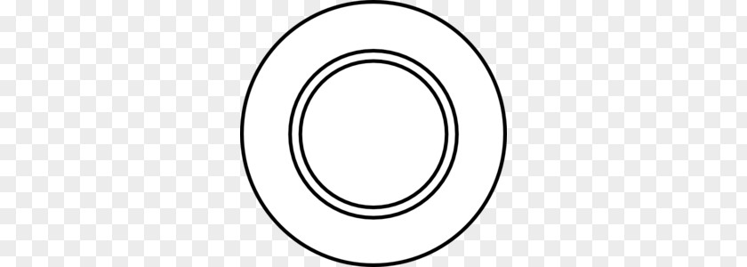 Dinnerware Cliparts Black And White Circle Area Rim Clip Art PNG