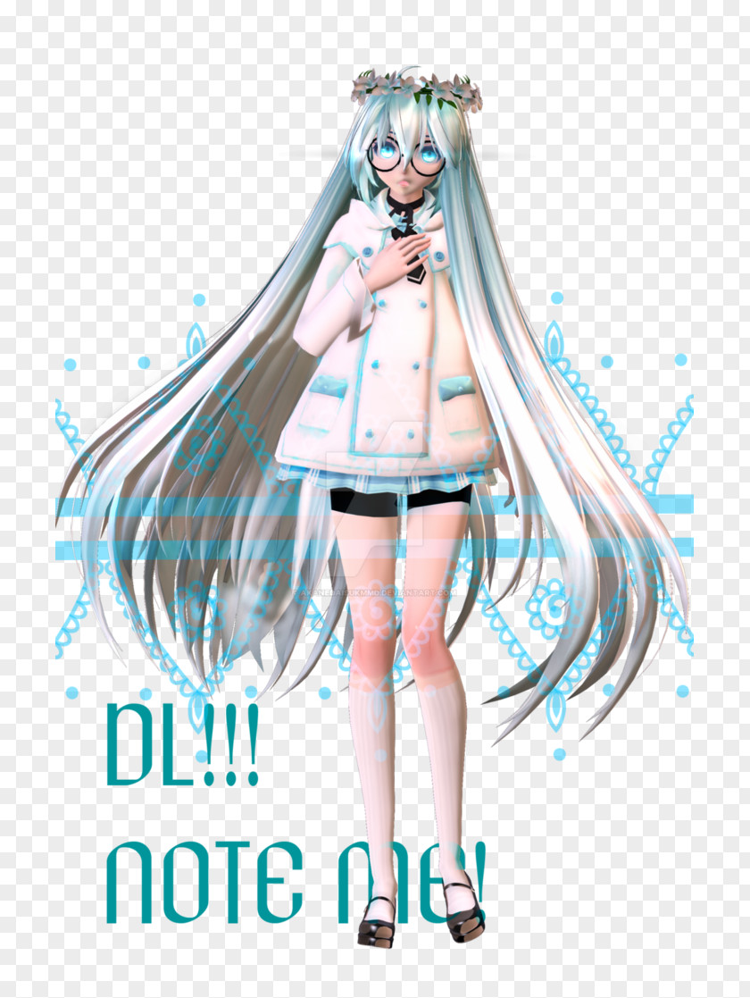 Hatsune Miku MikuMikuDance Character PNG