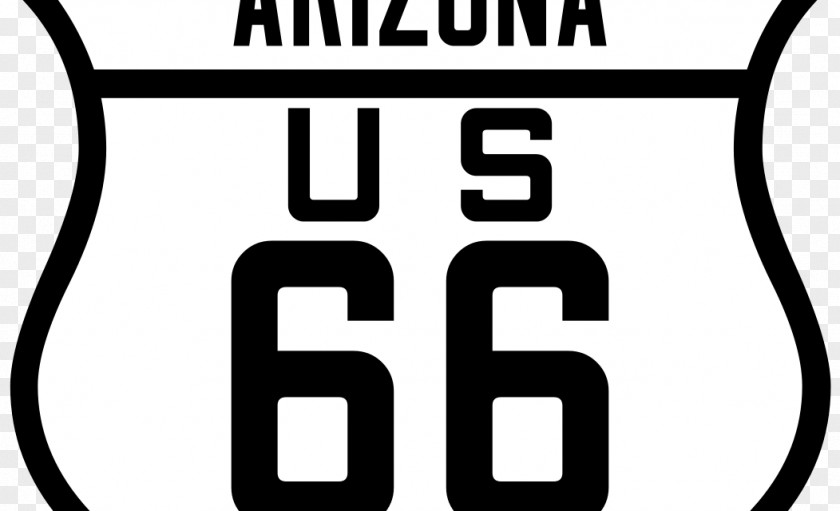 Road U.S. Route 66 In Arizona Highway PNG