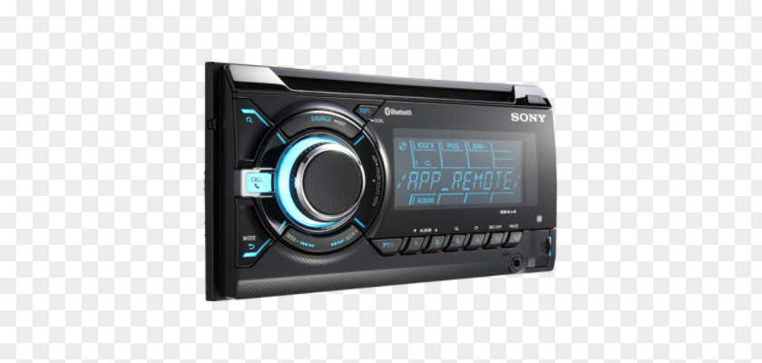Truck Speakers Mp3 Vehicle Audio Sony WX-GT90BT Corporation Automotive Head Unit ISO 7736 PNG