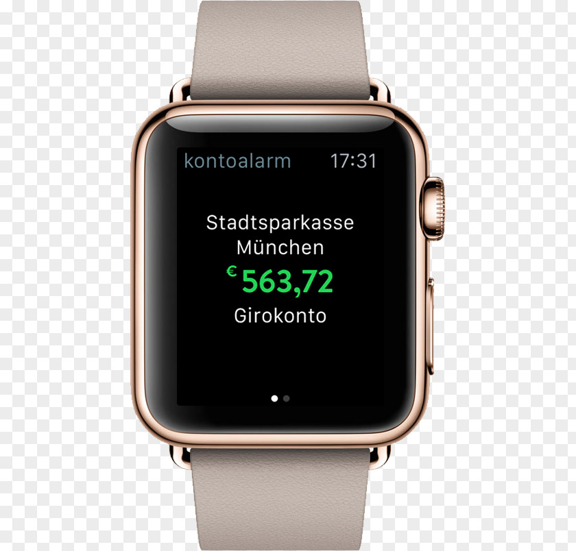 Alarm Watch Apple Series 2 Smartwatch PNG