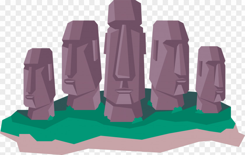 Easter Island Giant Statue Moai Hanga Roa Stone Sculpture PNG