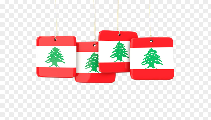 Flag Of Lebanon Coat Arms Christmas Ornament PNG