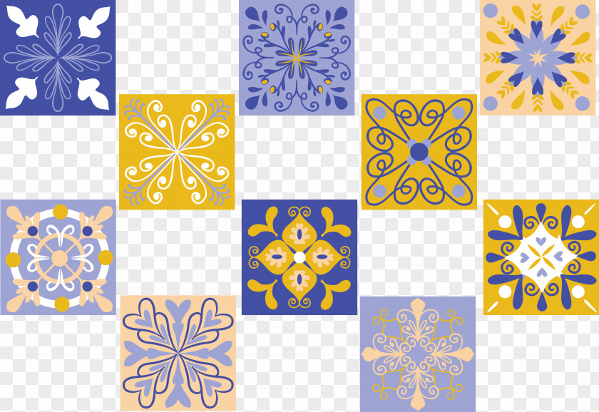 Retro Palace Pattern Download PNG