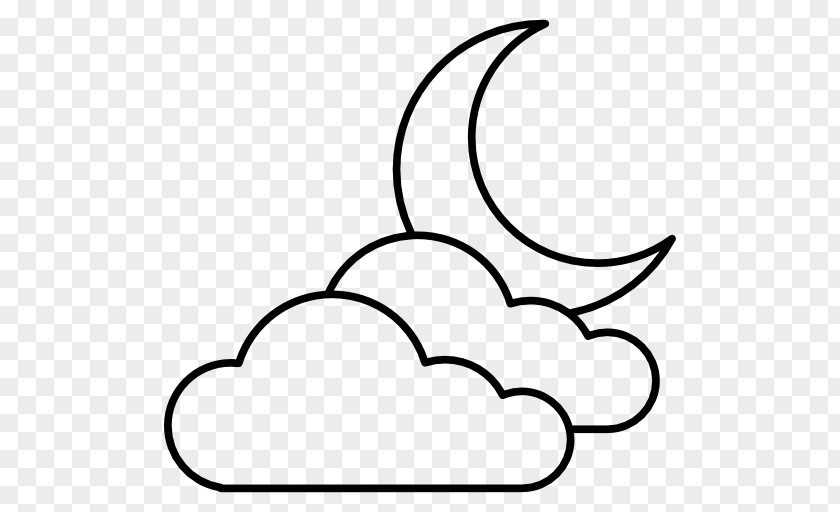 Moon Cloud Lunar Phase Drawing PNG
