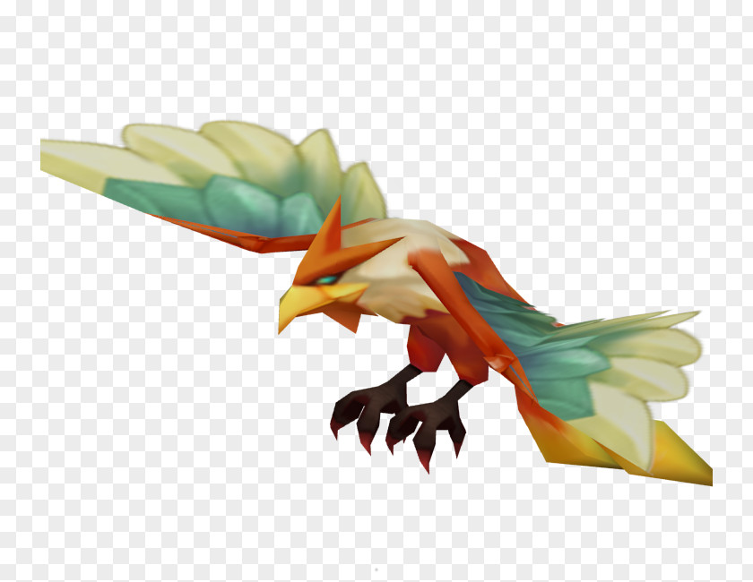 Parrot Beak Feather Tail Legendary Creature PNG