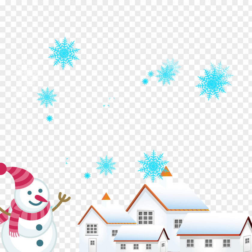 Winter Snowman Creative Graphic Design PNG