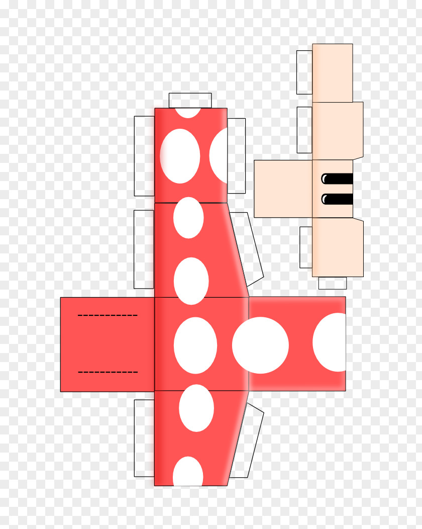 Red Mushroom Brand Line Pattern PNG