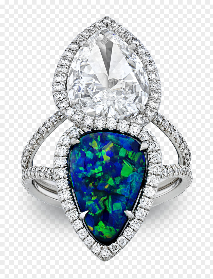 Ring Opal Engagement Diamond Wedding PNG