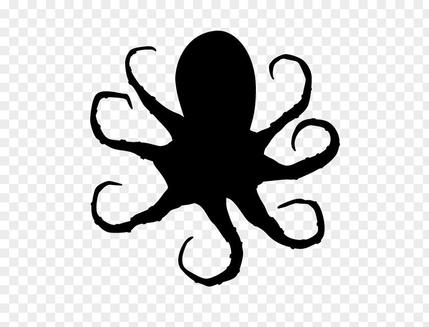 Silhouette Octopus Clip Art PNG