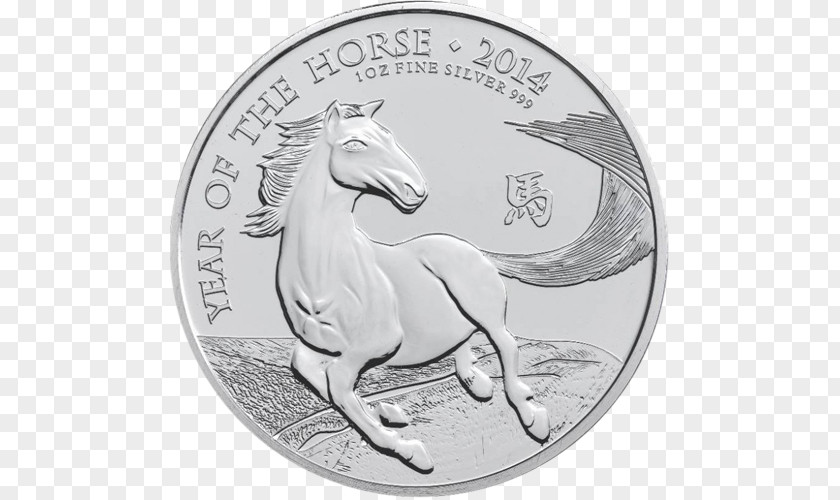 Horse Royal Mint Silver Coin PNG