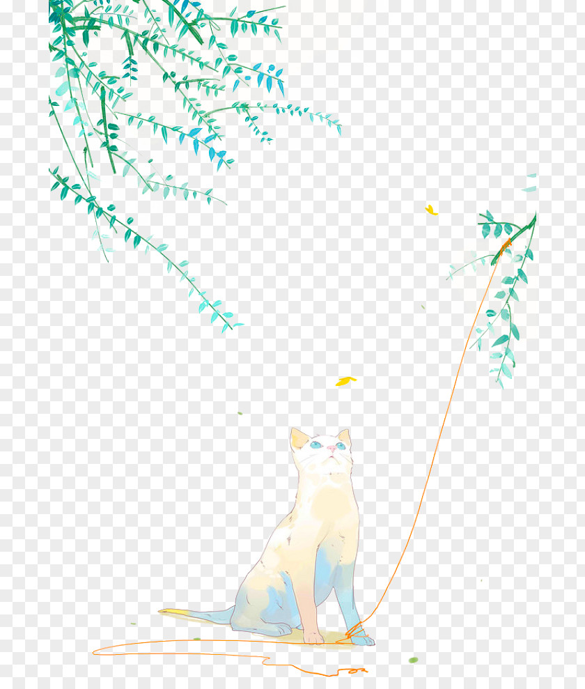 Leaves And Cats Cat Desktop Wallpaper Shun Gon PNG
