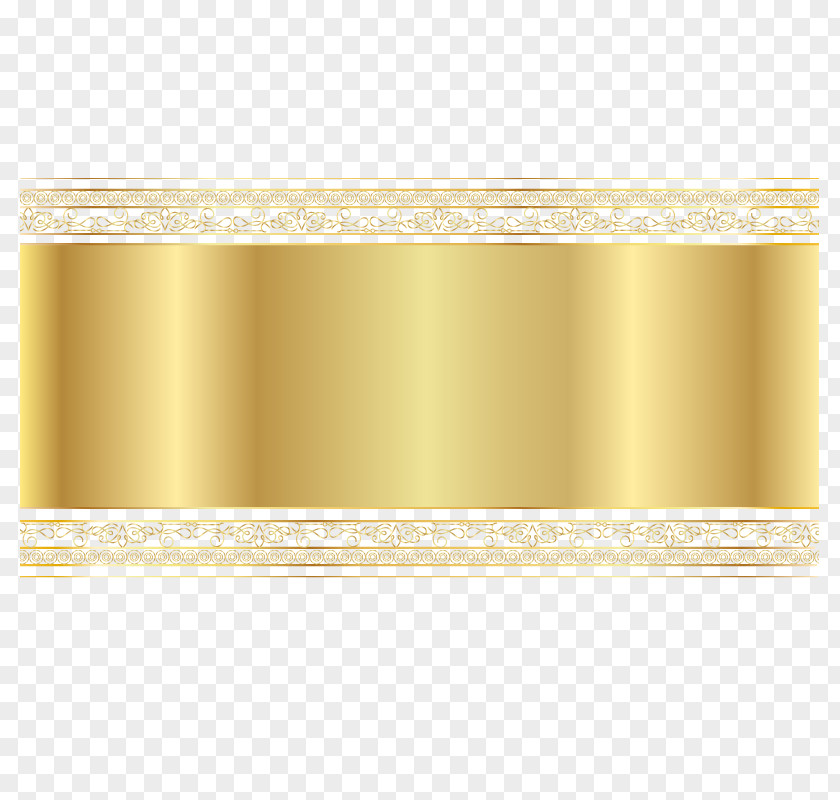 Vector Gold Banner Web Clip Art PNG