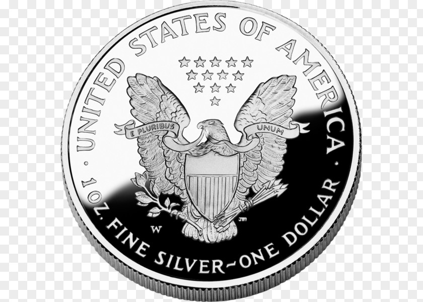 American Silver Coin Image Dollar Eagle PNG