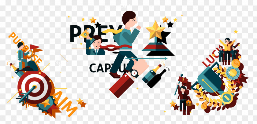 Flat Business People Vector Illustration PNG