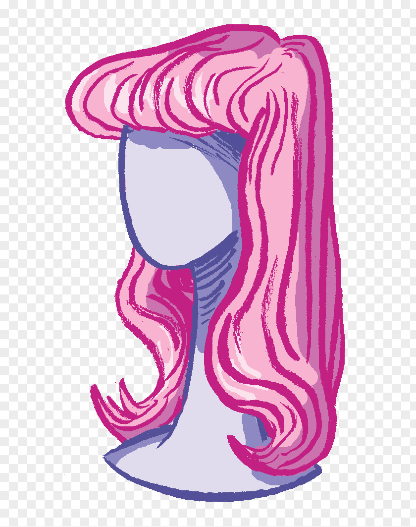 Headgear Organ PNG , pink wig clipart PNG