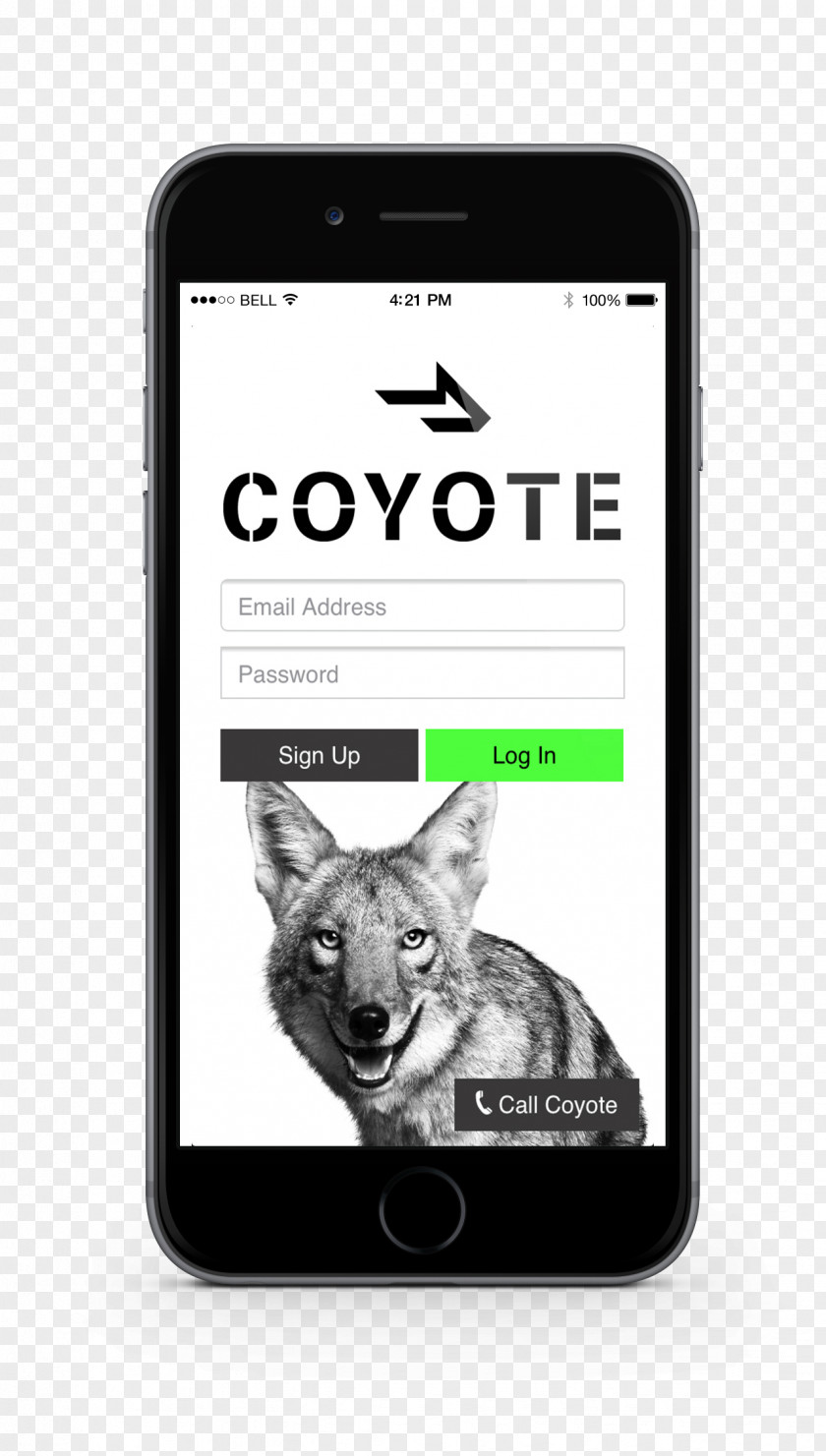 Instagram Post Mockup Smartphone Coyote Mobile Phones App Logistics PNG