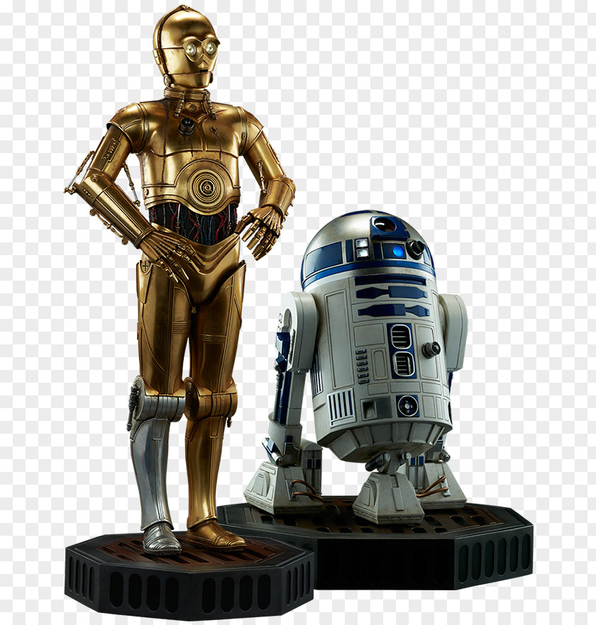 R2d2 C-3PO R2-D2 Star Wars Sideshow Collectibles Model Figure PNG