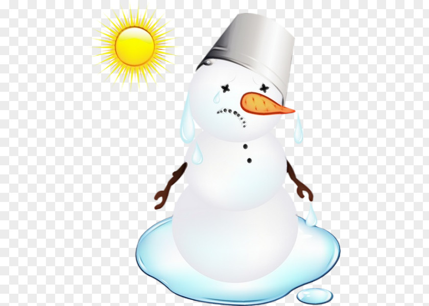 Snowman Wet Ink PNG