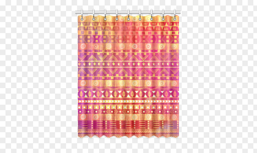 Aztec Pattern Curtain PNG