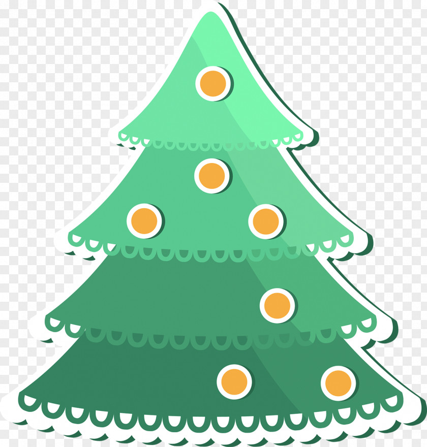 Christmas Tree Sheep Illustration PNG