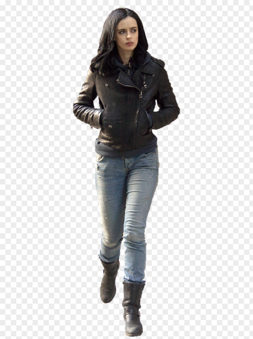Jessica Jones Krysten Ritter Female Leather Jacket Character PNG