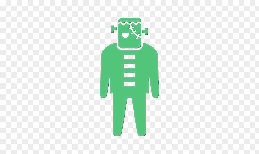 Logo Sleeve Green Standing Outerwear PNG