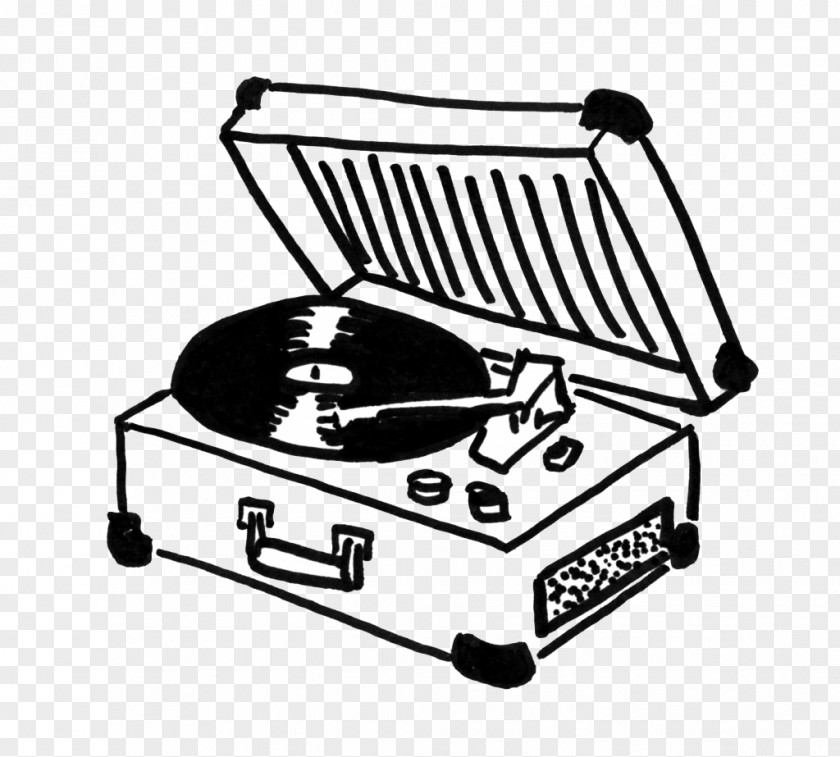 Record Player Phonograph Drawing Turntablism Clip Art PNG